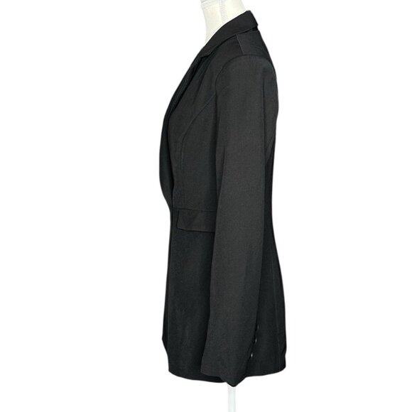 Endless Rose Women's Black Double Breasted Long Sleeve Blazer Romper Medium - Picture 3 of 16